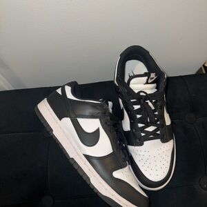 Nike Black and White “Panda” Dunk Low Women’s 8.5